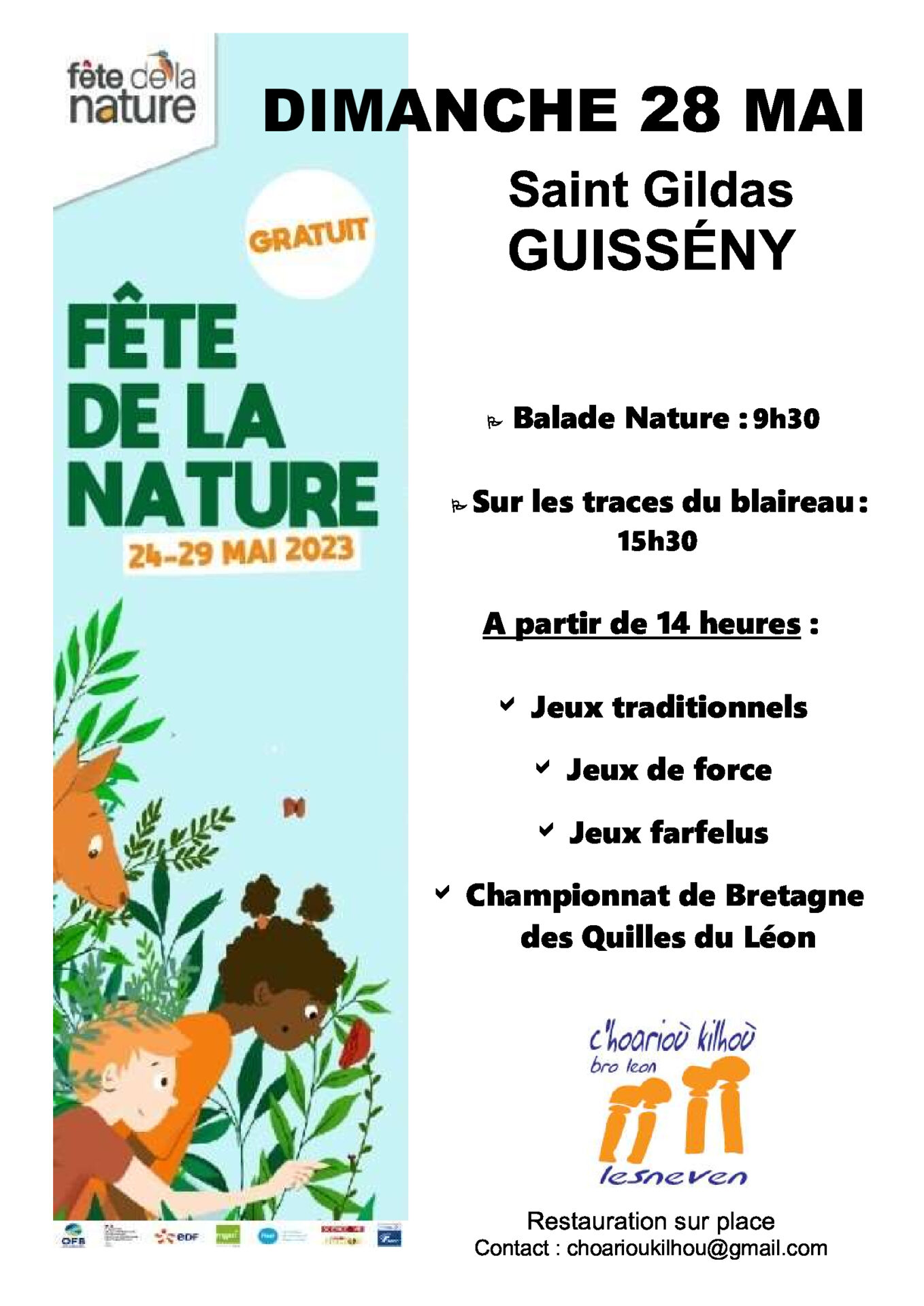 Fête de la nature le 28/05/2023